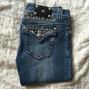 MISS ME Pearl and Stud Skinny Jeans Sz 29